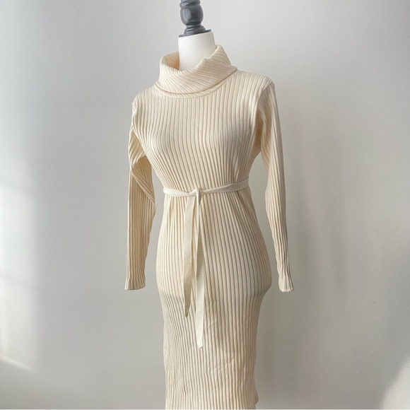 Cowl Neck Knit Sweater - Picture 1 of 8